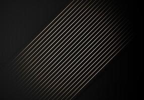 Luxury Stripes Golden Lines Diagonal Overlap on Black Background with Copy Space for Text vector