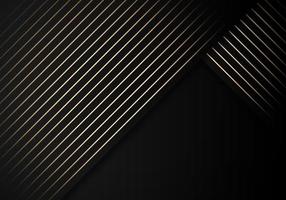 Luxury Stripes Golden Lines Diagonal Overlap on Black Background with Copy Space for Text vector