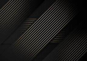 Luxury Stripes Golden Lines Diagonal Overlap on Black Background with Copy Space for Text vector