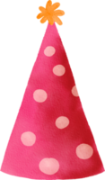 chapéu de festa aquarela png