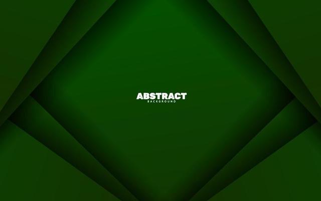 Abstract overlap layer green colour papercut background
