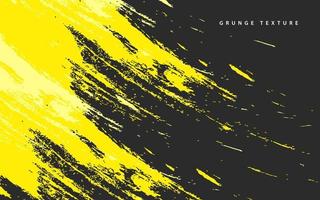 Abstract grunge texture black and yellow color background vector