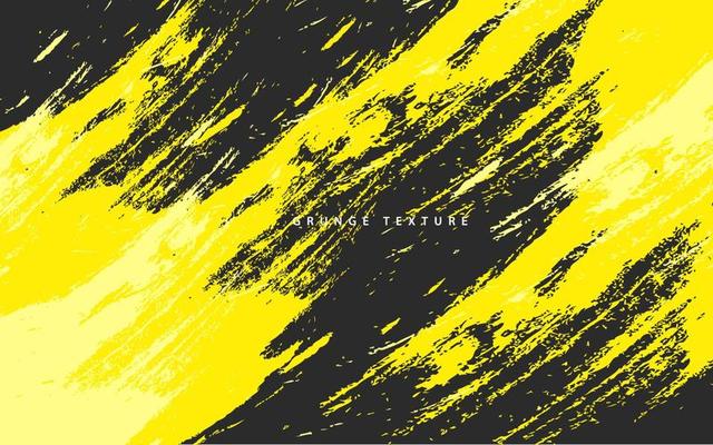 Abstract grunge texture black and yellow color background