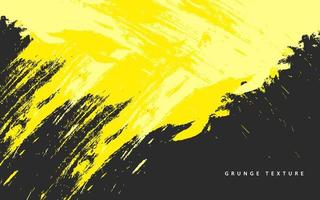 Abstract grunge texture black and yellow color background vector