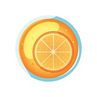 icono de jugo de naranja vector