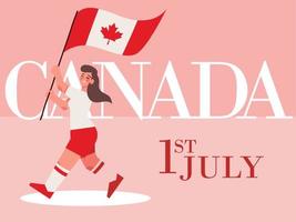 día de canadá 1 de julio vector