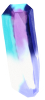 watercolor painted crystal png