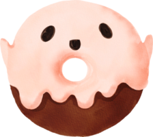 Halloween-Donut-Aquarell png