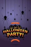 invitación de halloween. vector eps 10