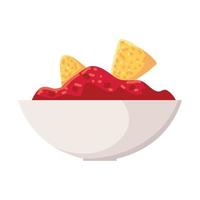 mexican nachos food vector