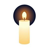 candle light decoration vector