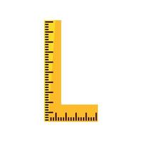 ruler supply icon vector