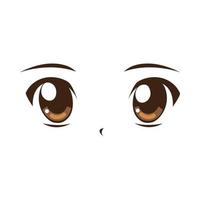 anime eyes icon vector