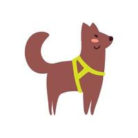 brown dog pet vector