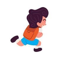 running student boy vector