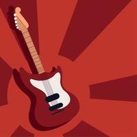 electric guitar instrument vector