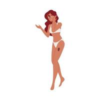 woman with spots in body vector