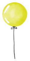 ballon aquarelle pour anniversaire png