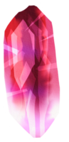 watercolor painted crystal png