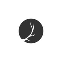 Antler icon logo design vector