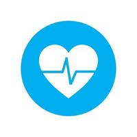medical heartbeat symbol vector