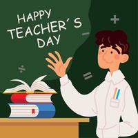 teachers day design vector