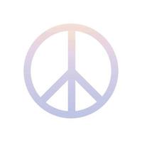 peace sign icon vector