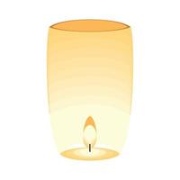 lantern with candle vector