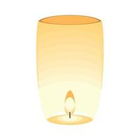 lantern with candle vector