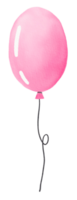 vattenfärg hand dragen färgrik ballong png