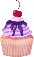 acquerello carino Cupcake png