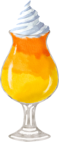 acuarela de caramelo de maíz de halloween pintada png