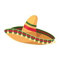 mexico hat icon vector