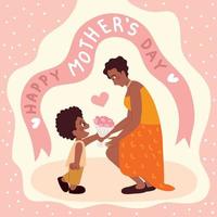 Happy Mothers day celebration vector