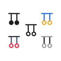 Gymnastic Ring Icon vector