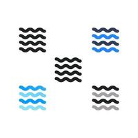 Waves Weather Icon vector