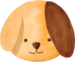 Watercolor cookie dog png
