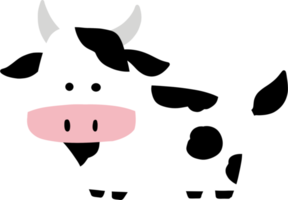 vaca linda de dibujos animados