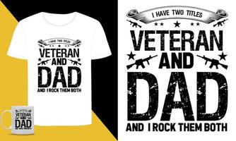 American veteran typographic SVG t shirt vector