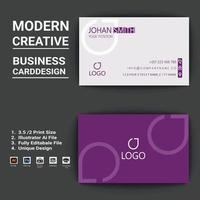 Creative business card design vector