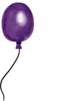 globo de colores acuarela pintado png