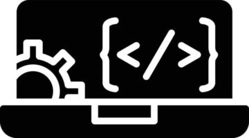 Web Development  Glyph Icon vector
