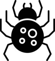 Spider Glyph Icon vector