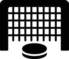 Hockey Net Glyph Icon vector