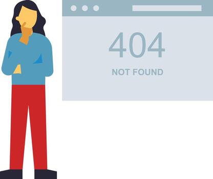 The webpage has a 404 error. vector