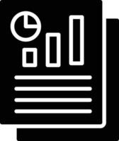 SEO Report Glyph Icon vector