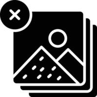 Delete Glyph Icon vector