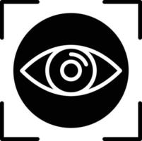 Vision Glyph Icon vector