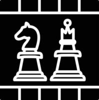 Chess Board Glyph Icon vector