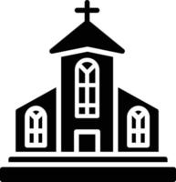 Church Glyph Icon vector